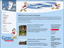 Tablet Screenshot of gaensefurther-sportbewegung.de